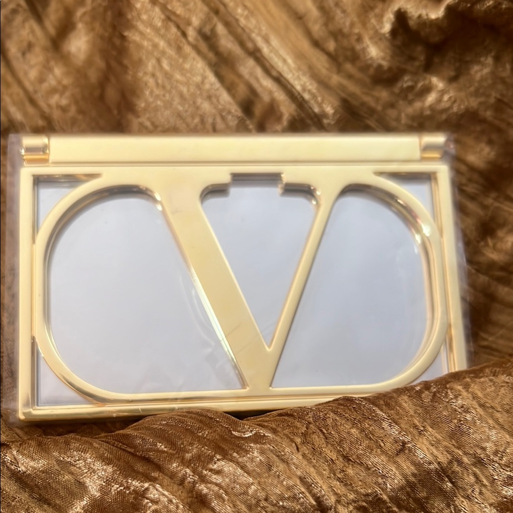 Valentino Luxurious Gold mini lipstick mirror. Very Elegant!